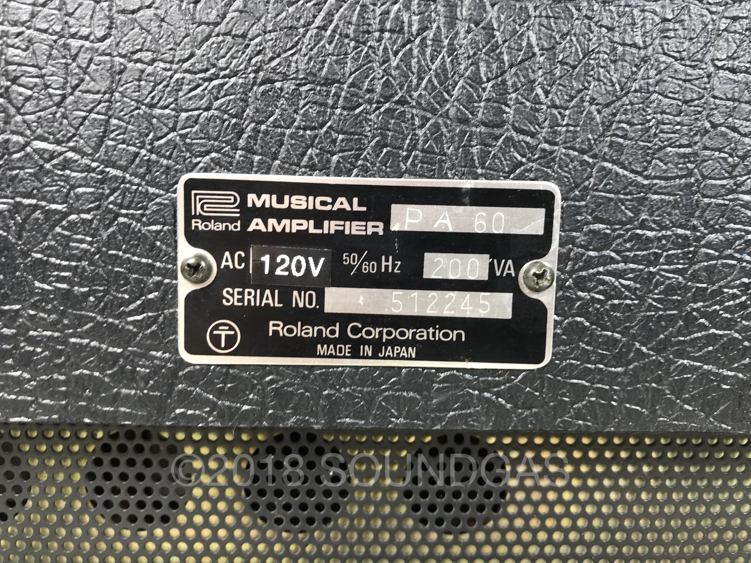 Roland PA.60 Mixer with Spring Reverb - Image 6
