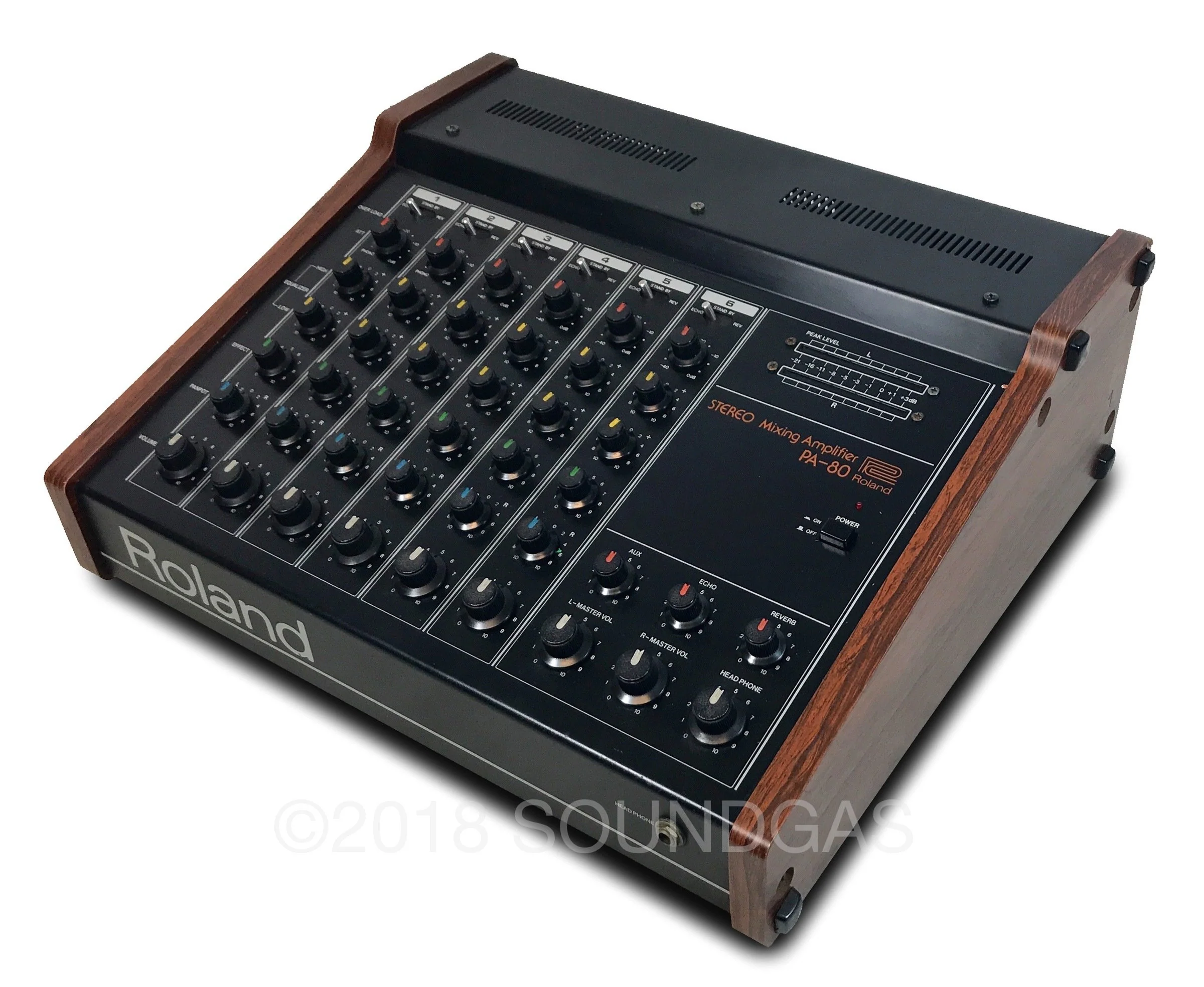 Roland PA-80 Mixer w/ Spring Reverb - Image 3