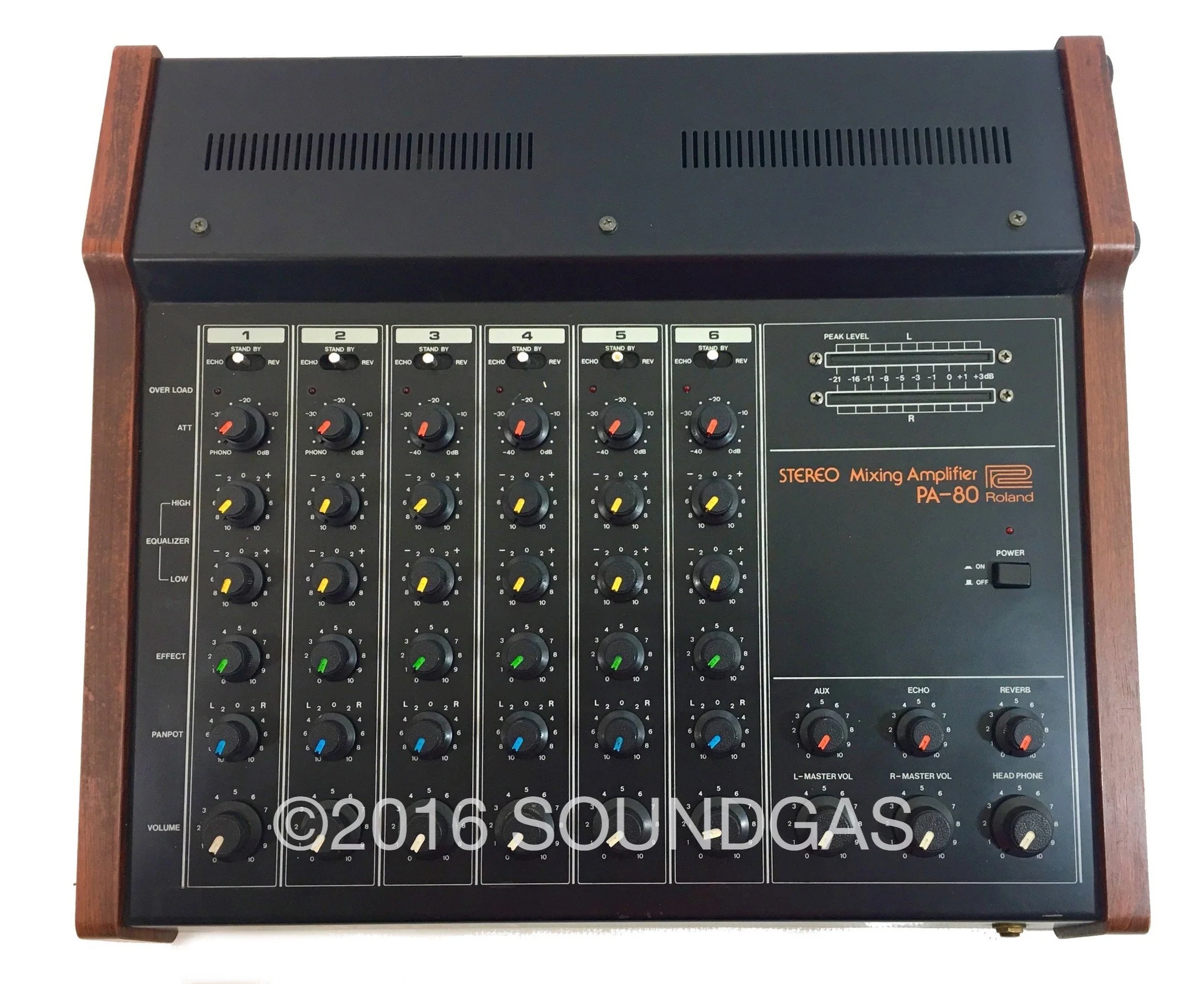 Roland PA.80 Mixer w/ Spring Reverb - Image 2