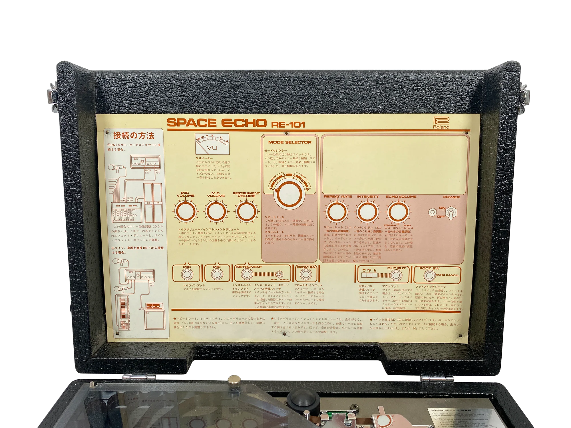 Roland RE-101 Space Echo Super Slow Motor Mod & Early Preamp - SN 340492 - Image 10