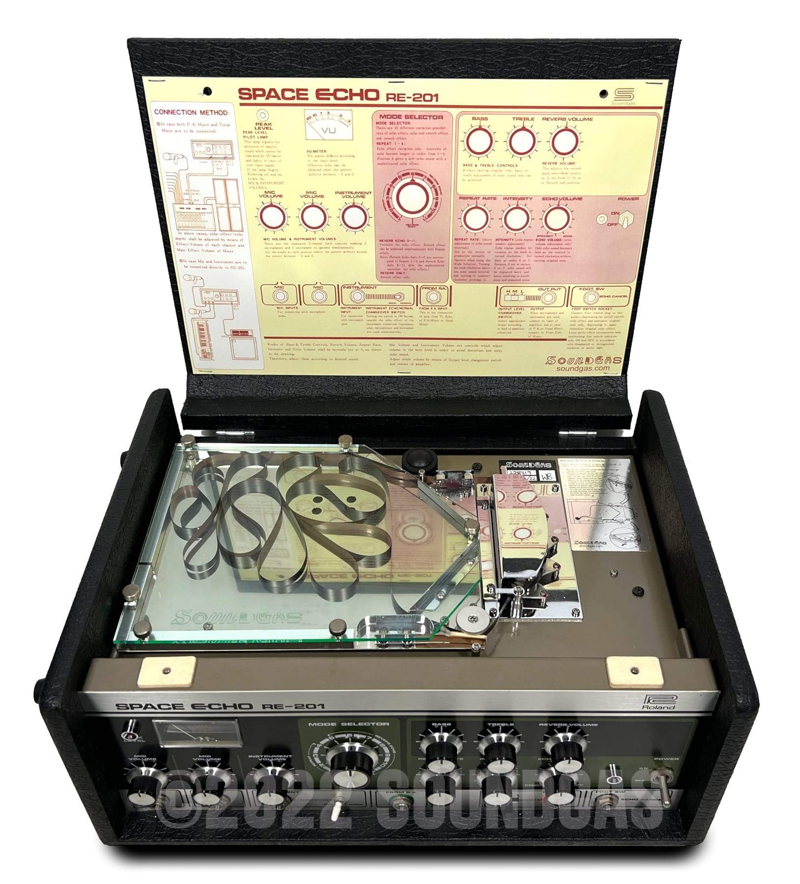 Roland RE-201 Space Echo, Early Preamp Mod - Near Mint - Image 6