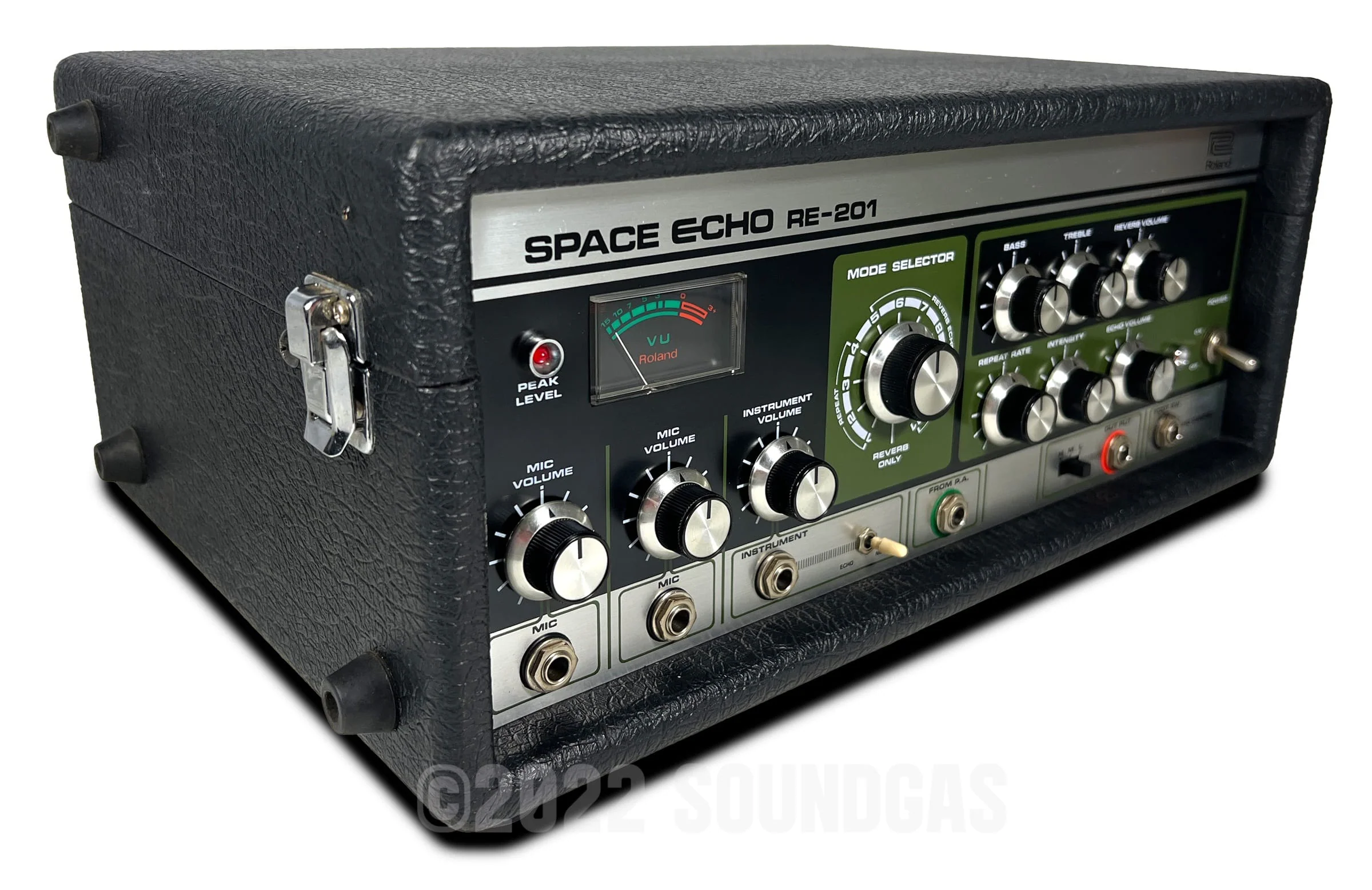 Roland RE-201 Space Echo, Early Preamp Mod, Zero Head Gain - Image 4