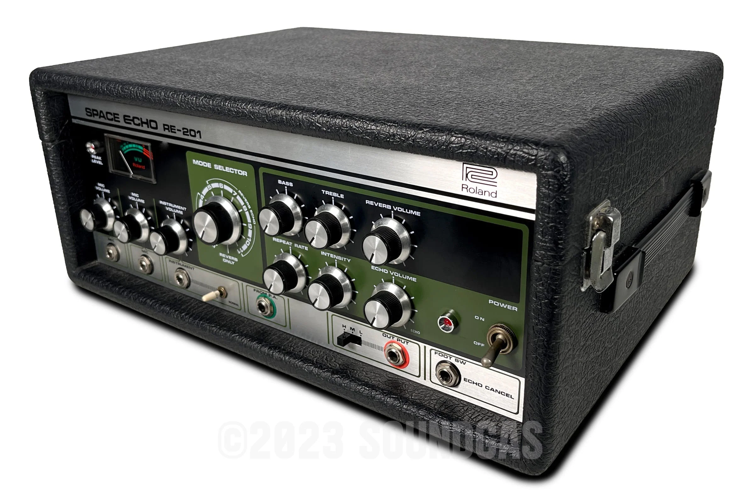 Roland RE-201 Space Echo, Early Preamp Mod, Zero Head Gain - Image 4