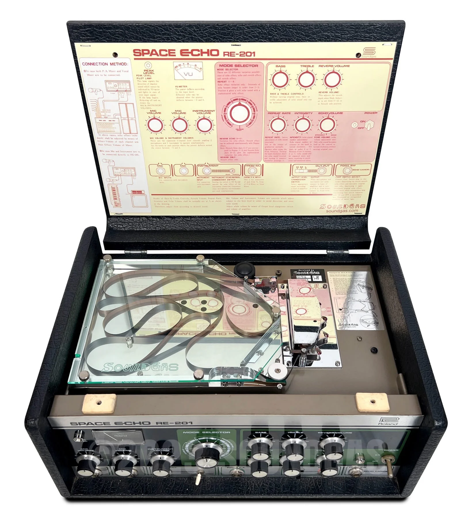 Roland RE-201 Space Echo, Early Preamp Mod, Zero Head Gain - Image 7