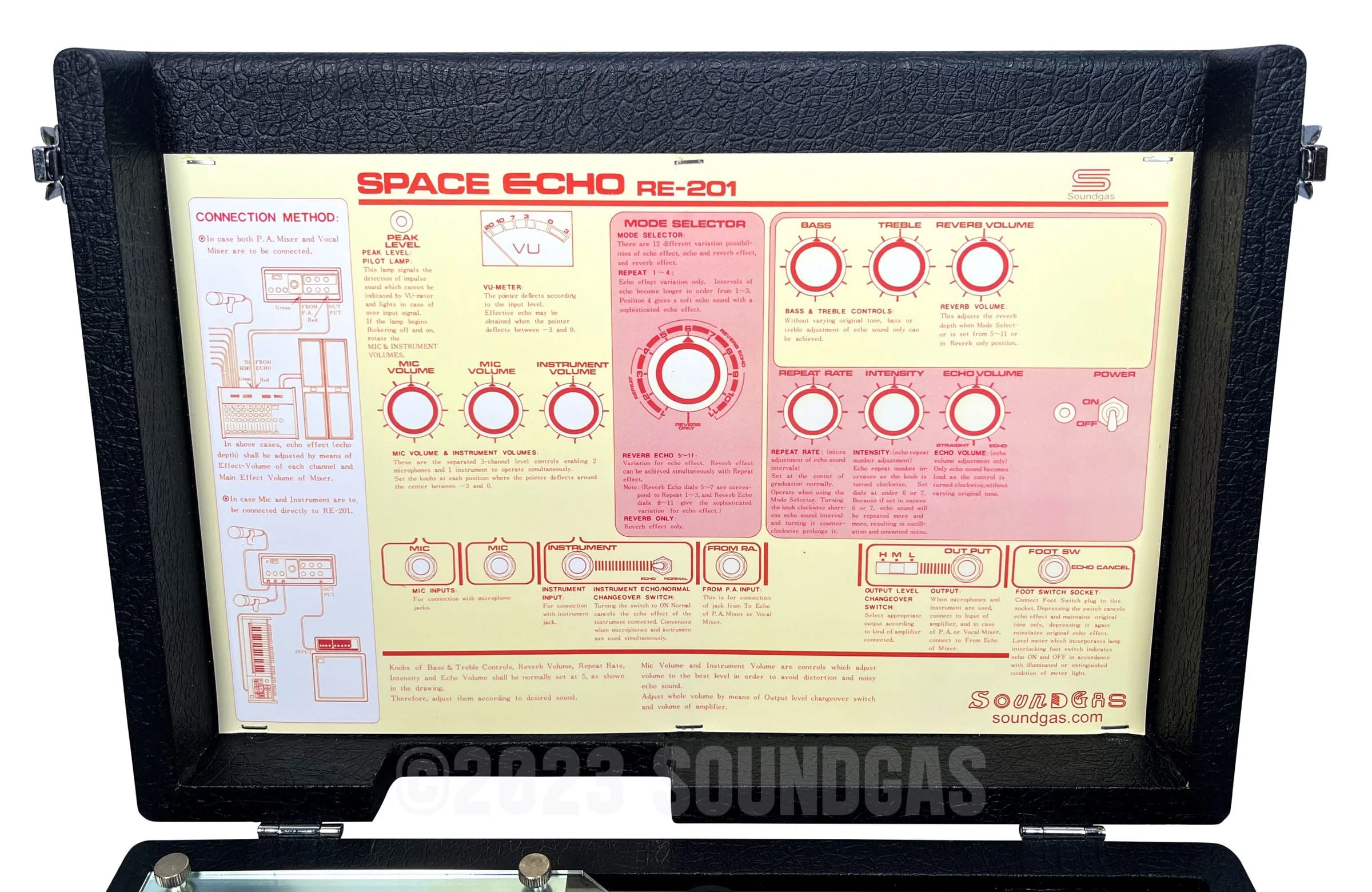 Roland RE-201 Space Echo, Early Preamps - Near Mint - Image 6