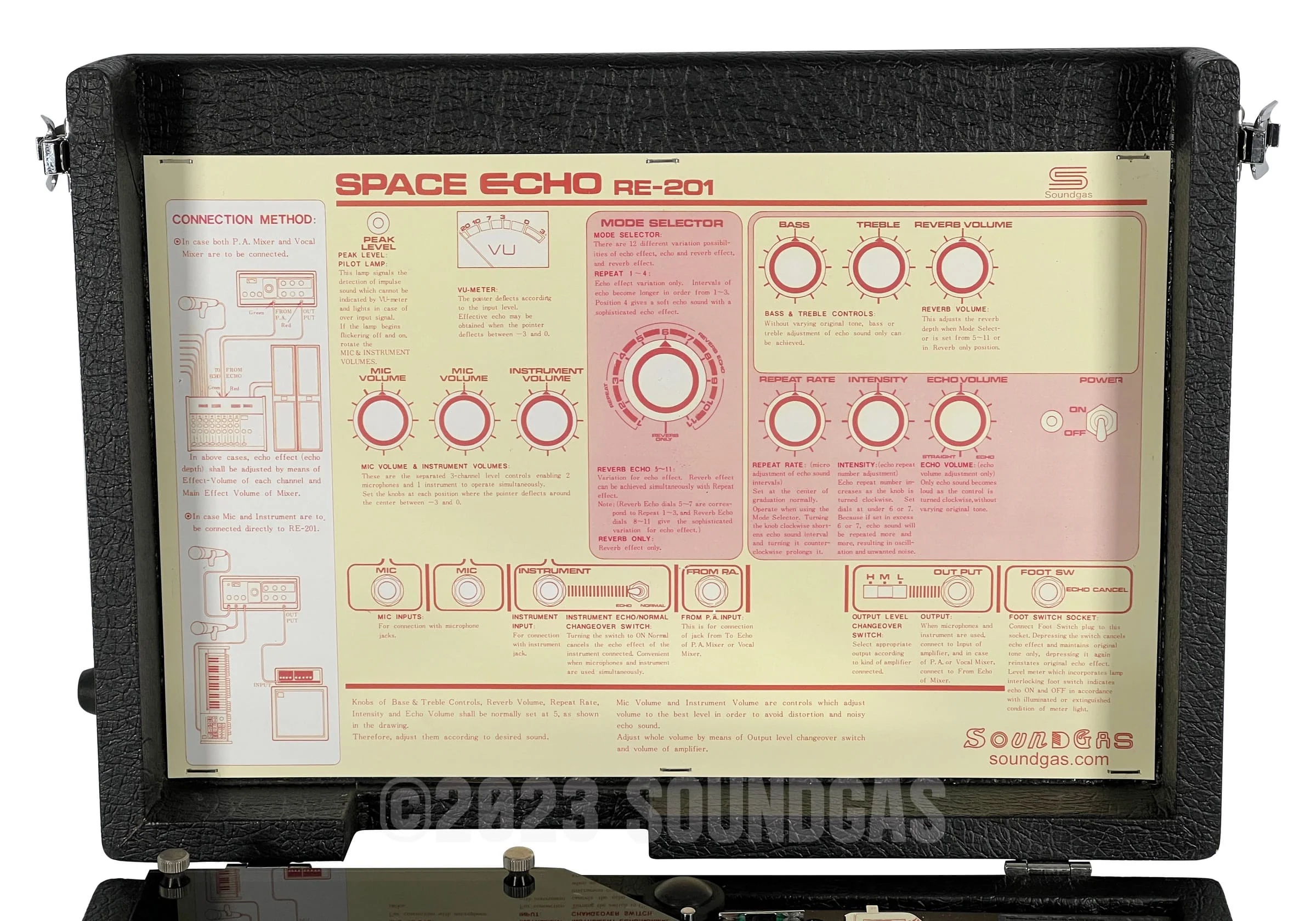 Roland RE-201 Space Echo, Early Preamps - Near Mint - Image 9
