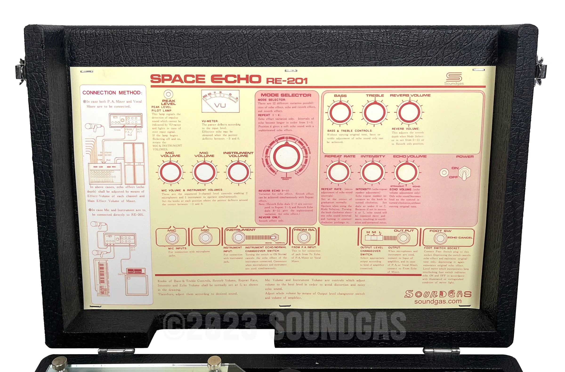 Roland RE-201 Space Echo, Early Preamps - Near Mint, Zero Head Gain - Image 9