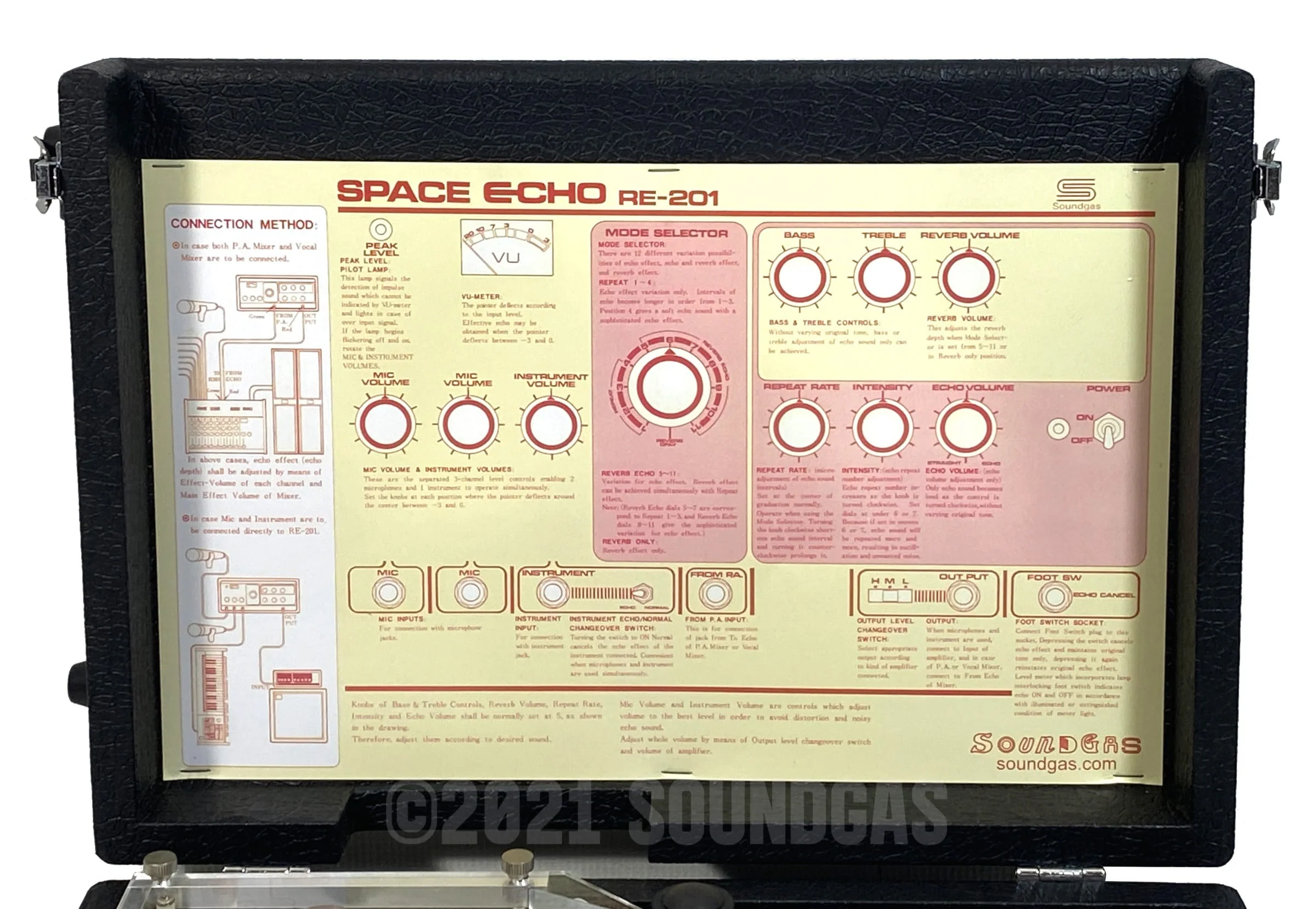 Roland RE-201 Space Echo - Preamp Mod, Near Mint - Image 9