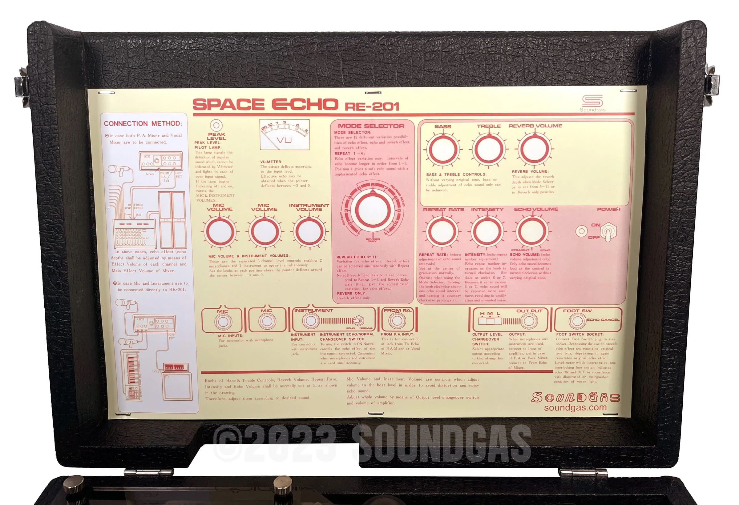 Roland RE-201 Space Echo - Zero Head Gain - Image 5