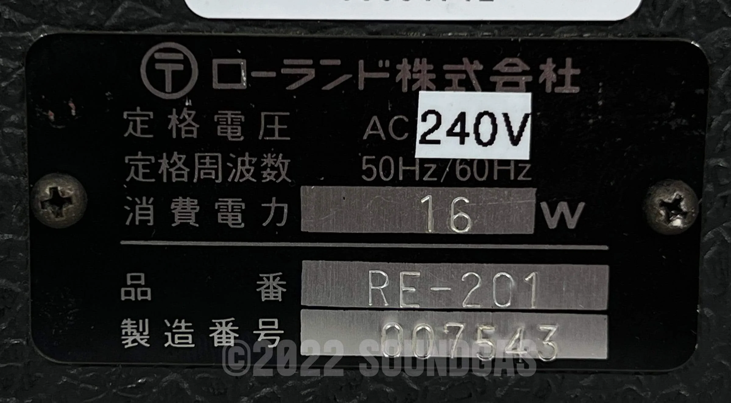 Roland RE-201 Space Echo - Zero Head Gain - Image 6