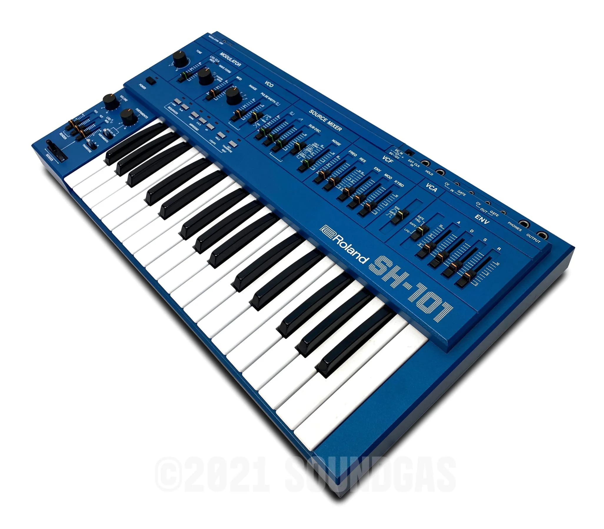 Roland SH-101 - Blue, Boxed - Image 4