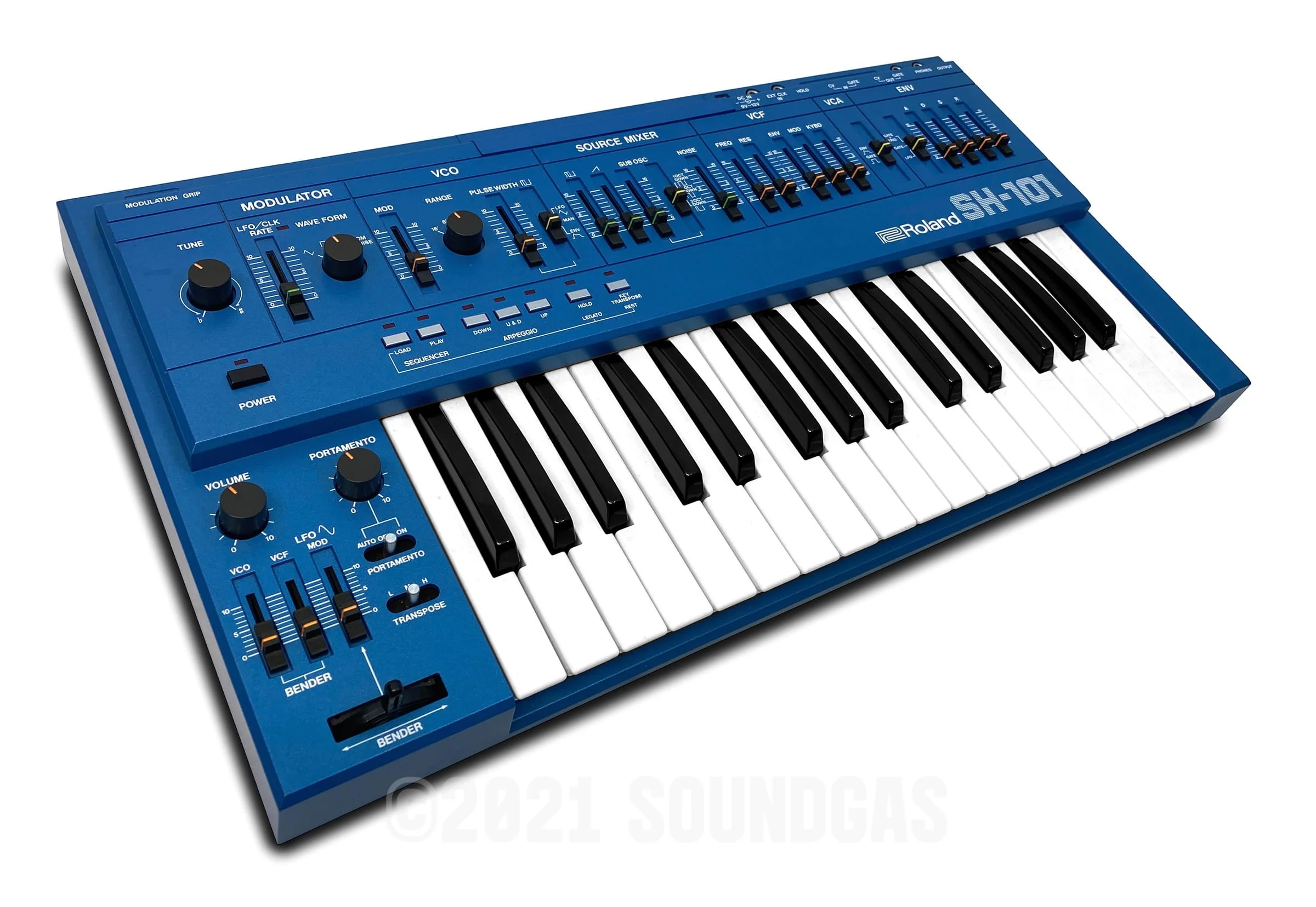 Roland SH-101 - Blue, Boxed - Image 6