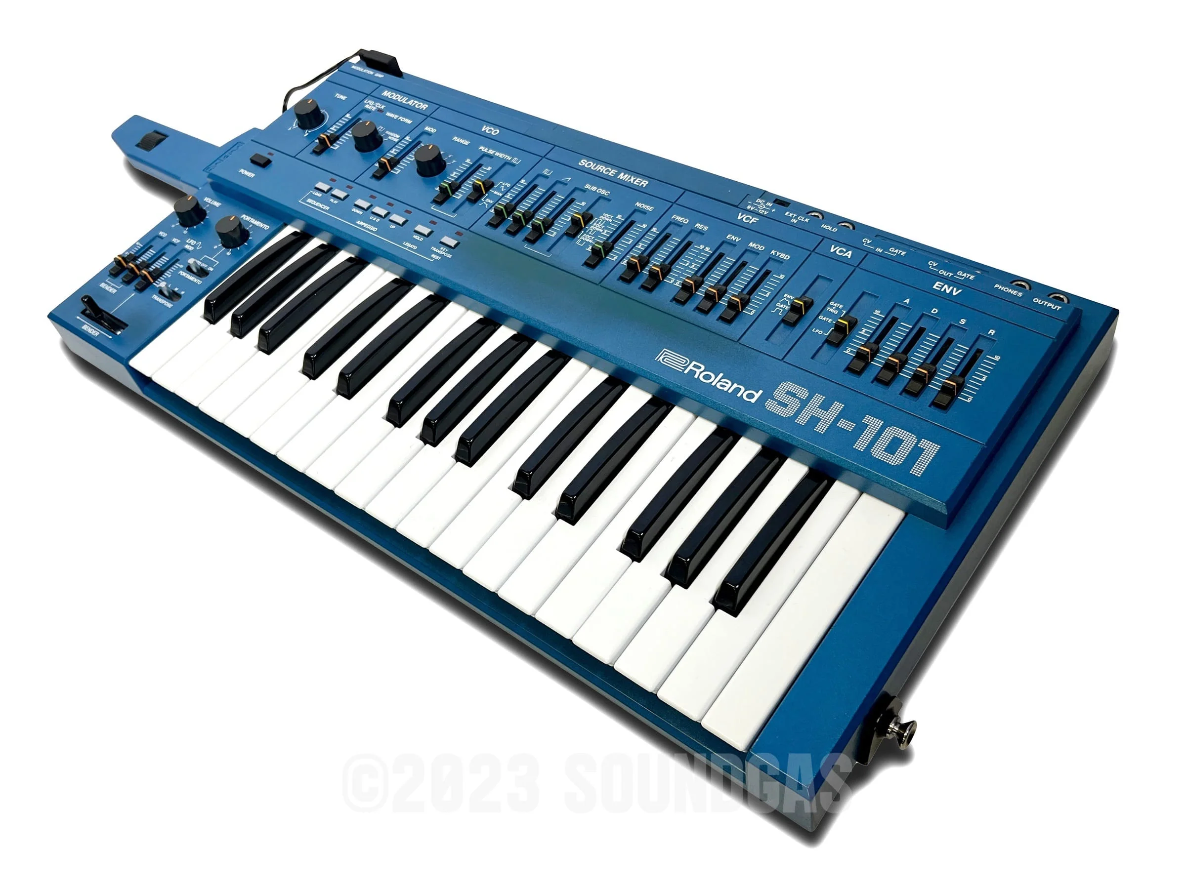 Roland SH-101 - Blue, Mod Grip - Image 3
