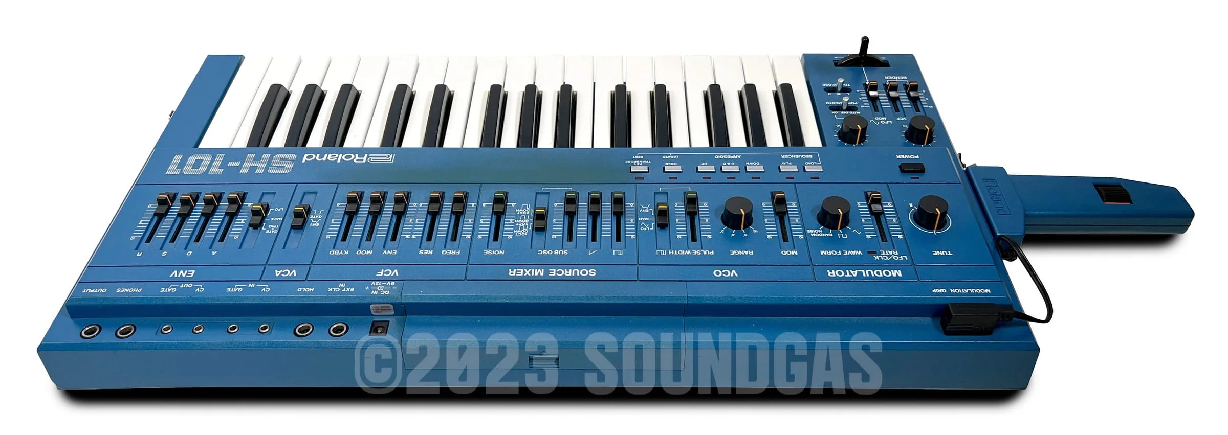 Roland SH-101 - Blue, Mod Grip - Image 6