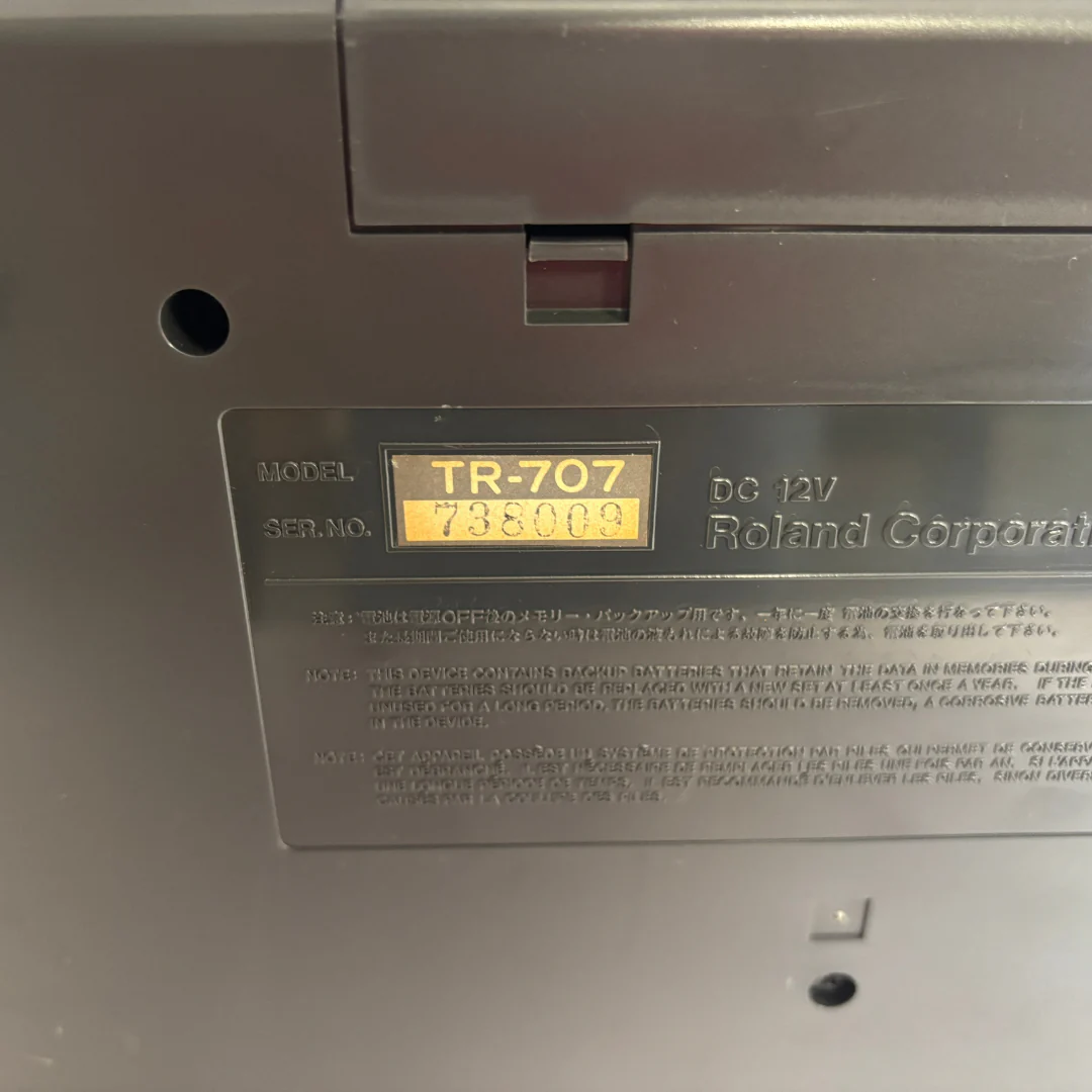 Roland TR-707 Rhythm Composer - Exclusive Soundgas HKA Modified Edition- SN 738009 - Image 5