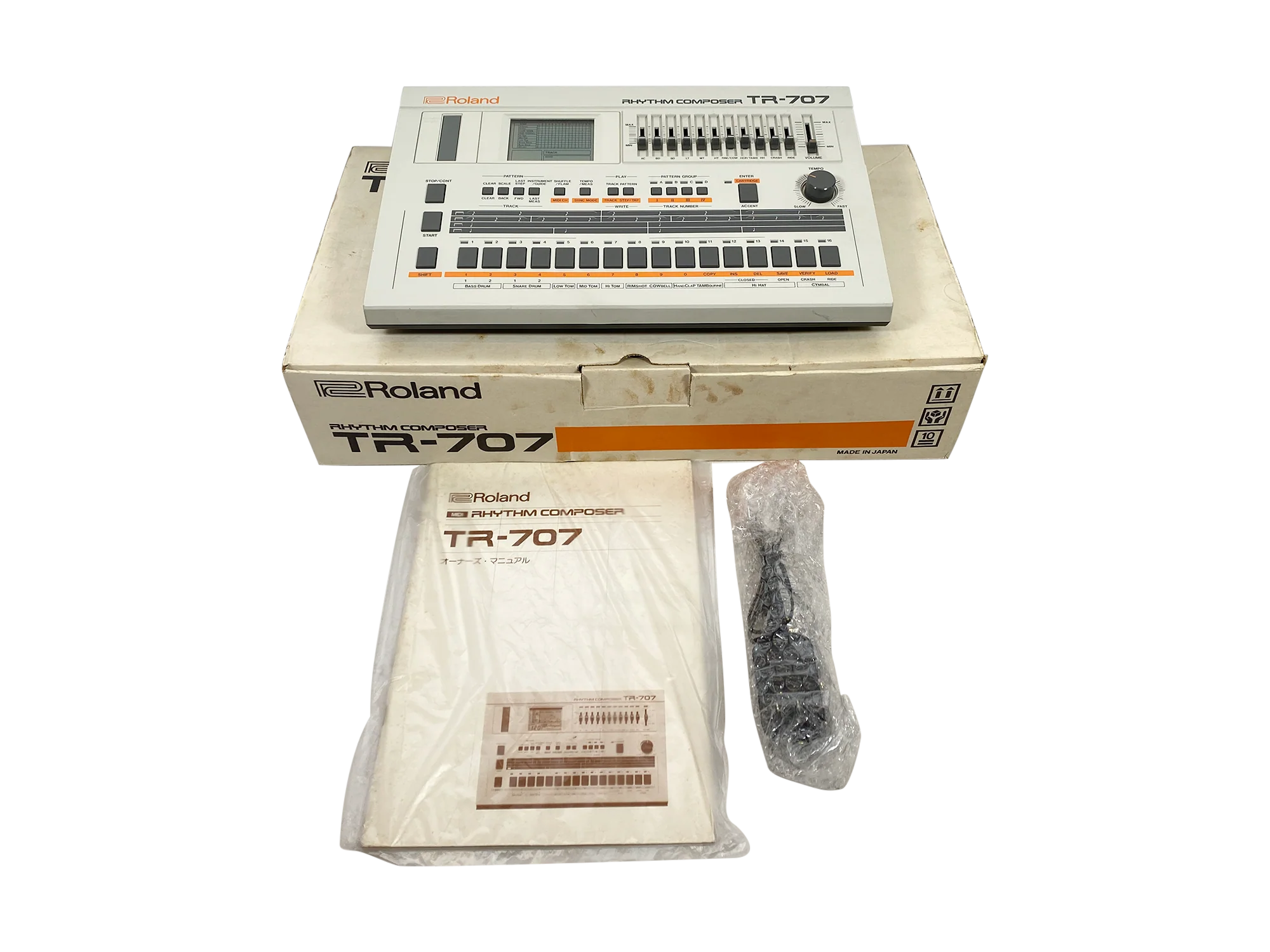 Roland TR-707 Expanded (727 808 909 + 4 Soundgas Banks) - Near Mint, Boxed - SN 563533