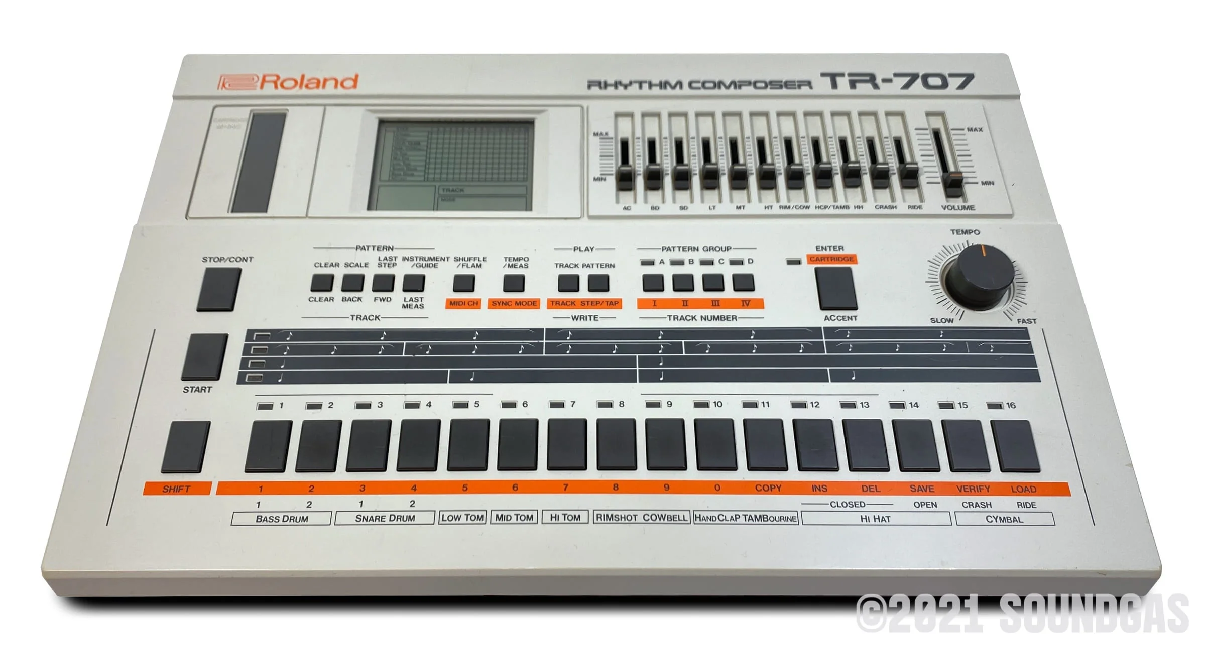 Roland TR-707 Expanded (727 808 909 plus 4 Soundgas Banks) - Image 7