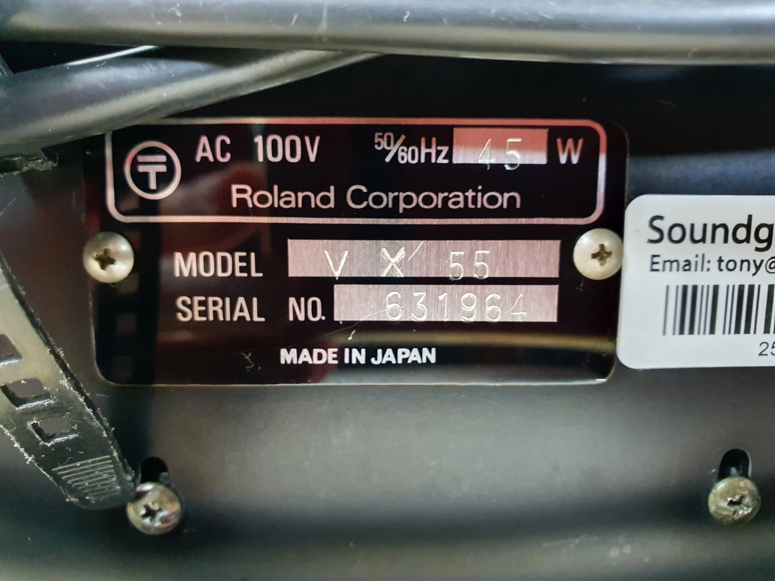 Roland VX-55 Mixer with Spring Reverb - Image 4