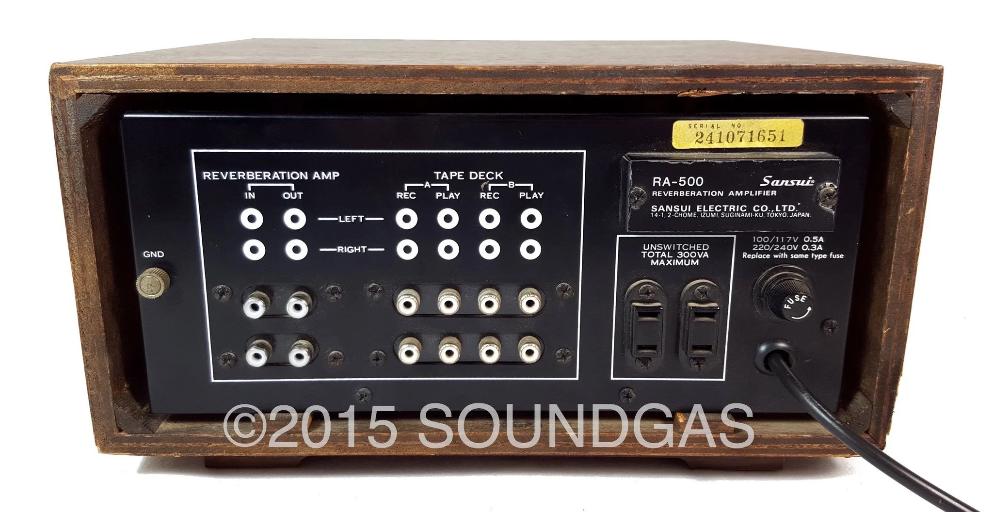 SANSUI RA-500 SPRING REVERB AMP - Image 7