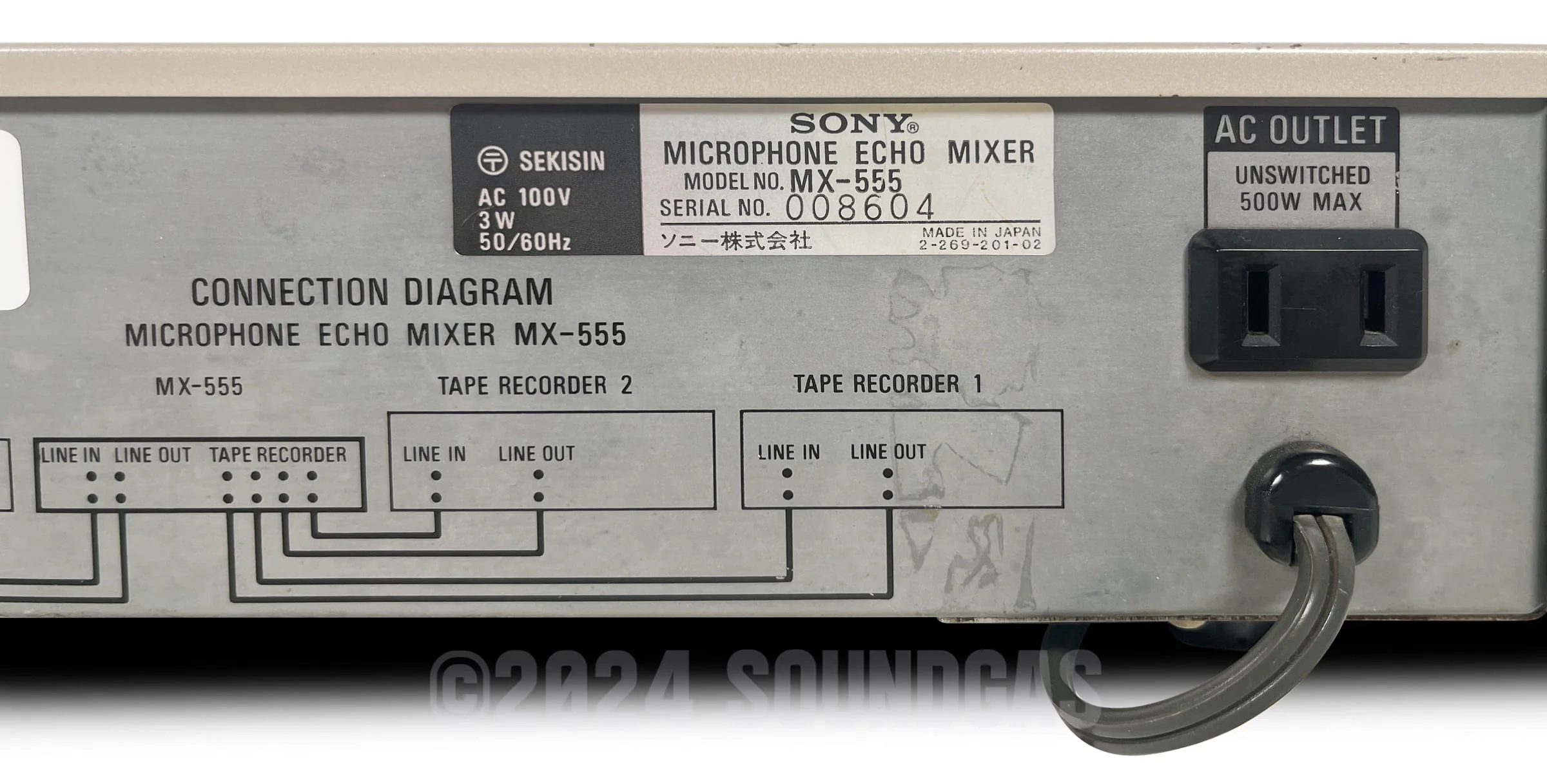 Sony Microphone Echo Mixer MX-555 - Image 5
