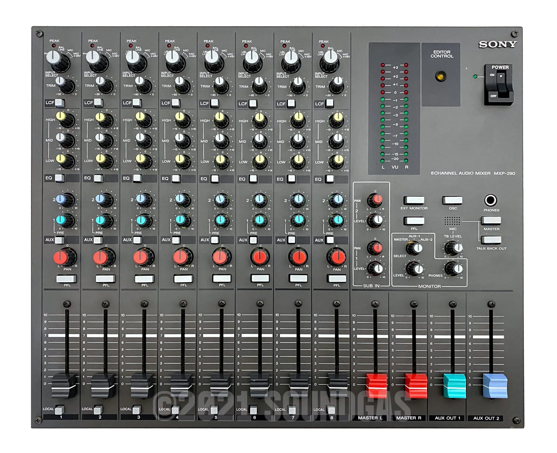 Sony MXP-290 8-Channel Broadcast Mixer - Image 2