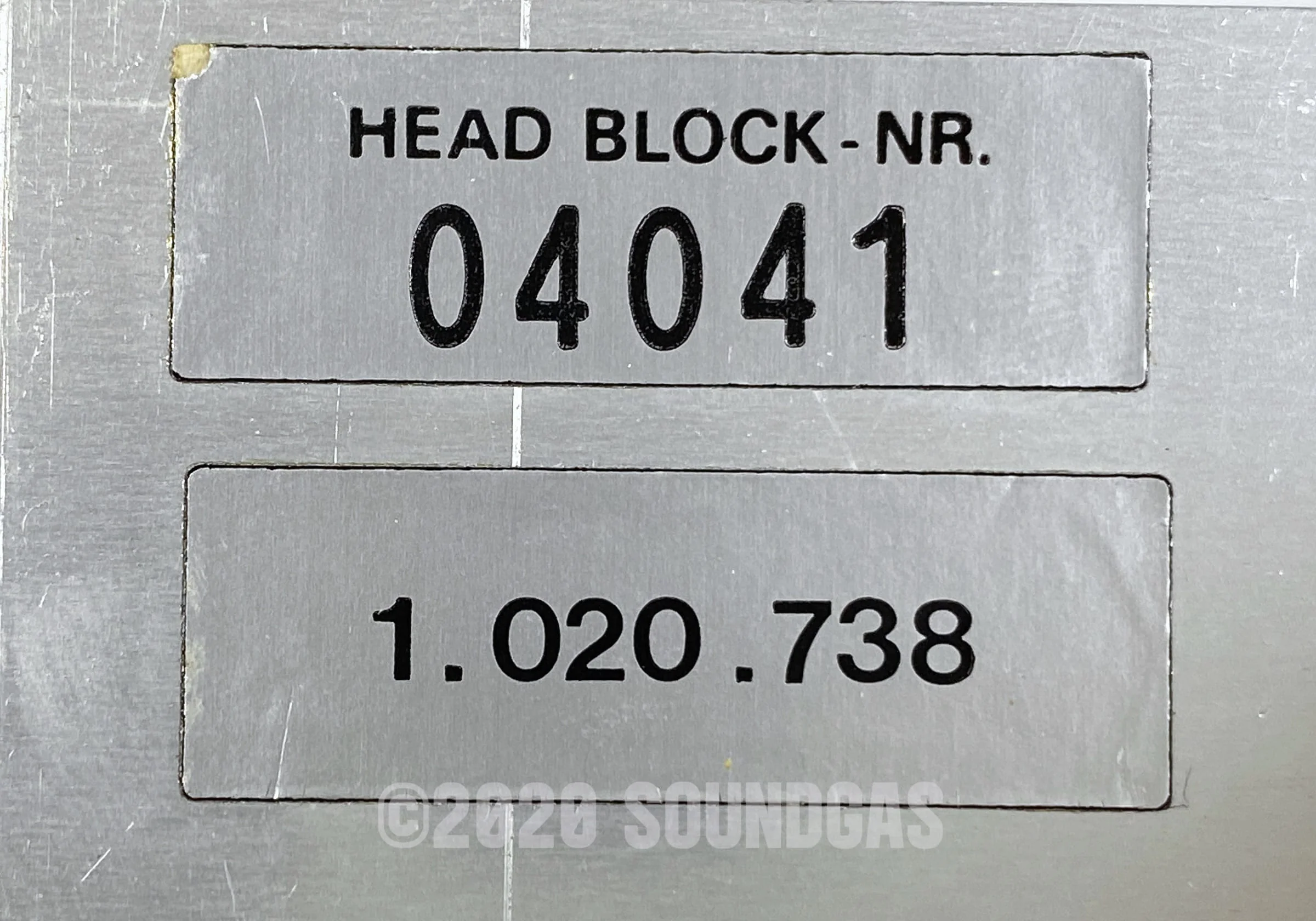 Studer A80 1" 4-Track Head Block - Unused - Image 7