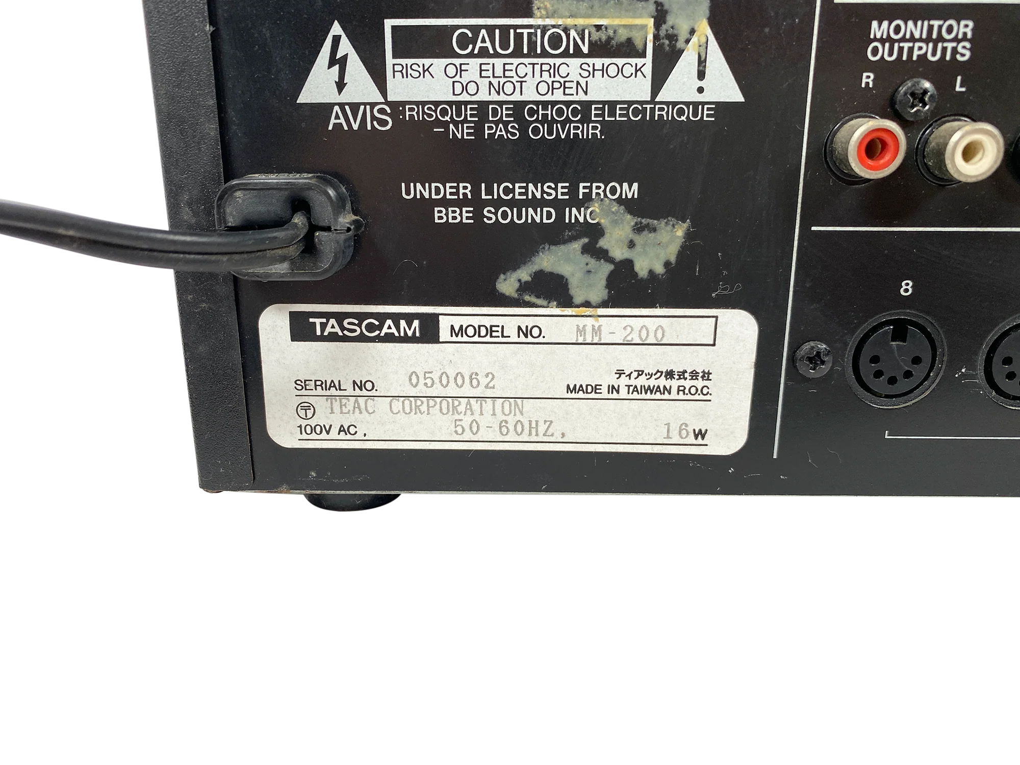 Tascam MM-200 Rack Mixer - Image 6