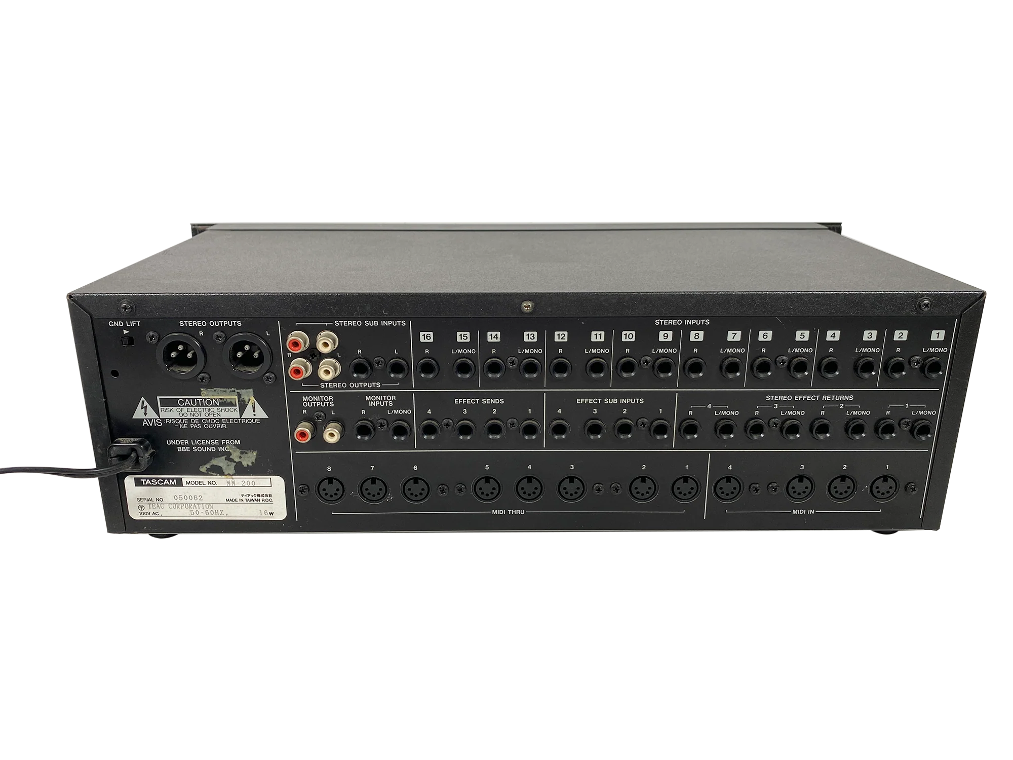 Tascam MM-200 Rack Mixer - Image 7