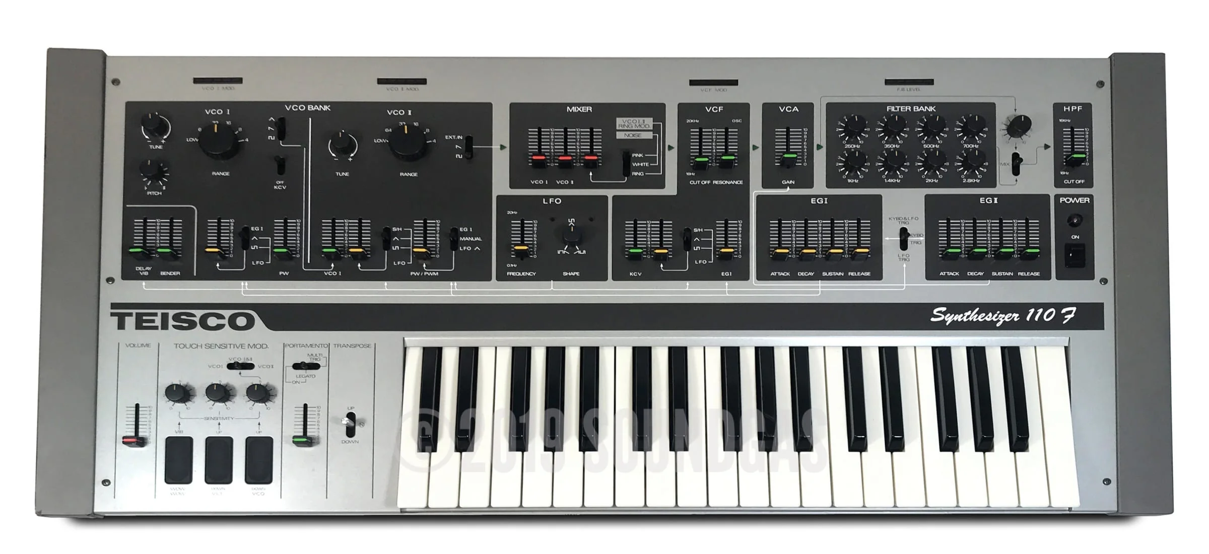 Teisco S-110F Synthesizer - Image 2
