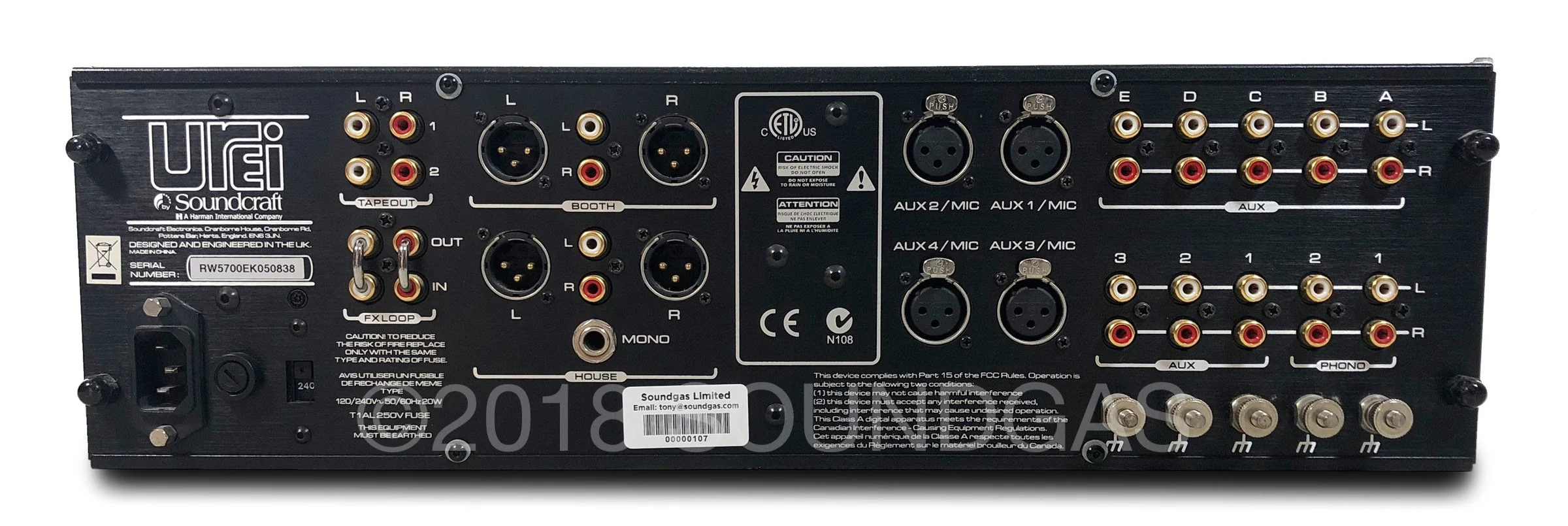 Urei Model 1620LE Mixer - Image 5