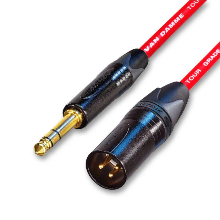 Van Damme Classic XKE Gold Male XLR to TRS Jack. Neutrik - Image 8