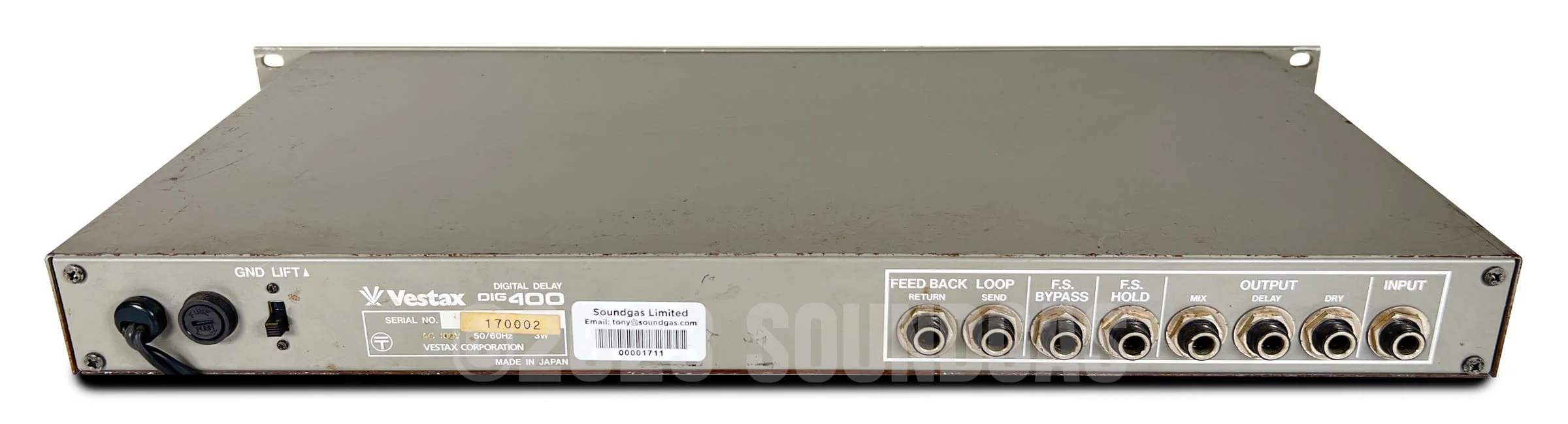 Vestax DIG 400 Digital Delay - SN 8612 - Image 5