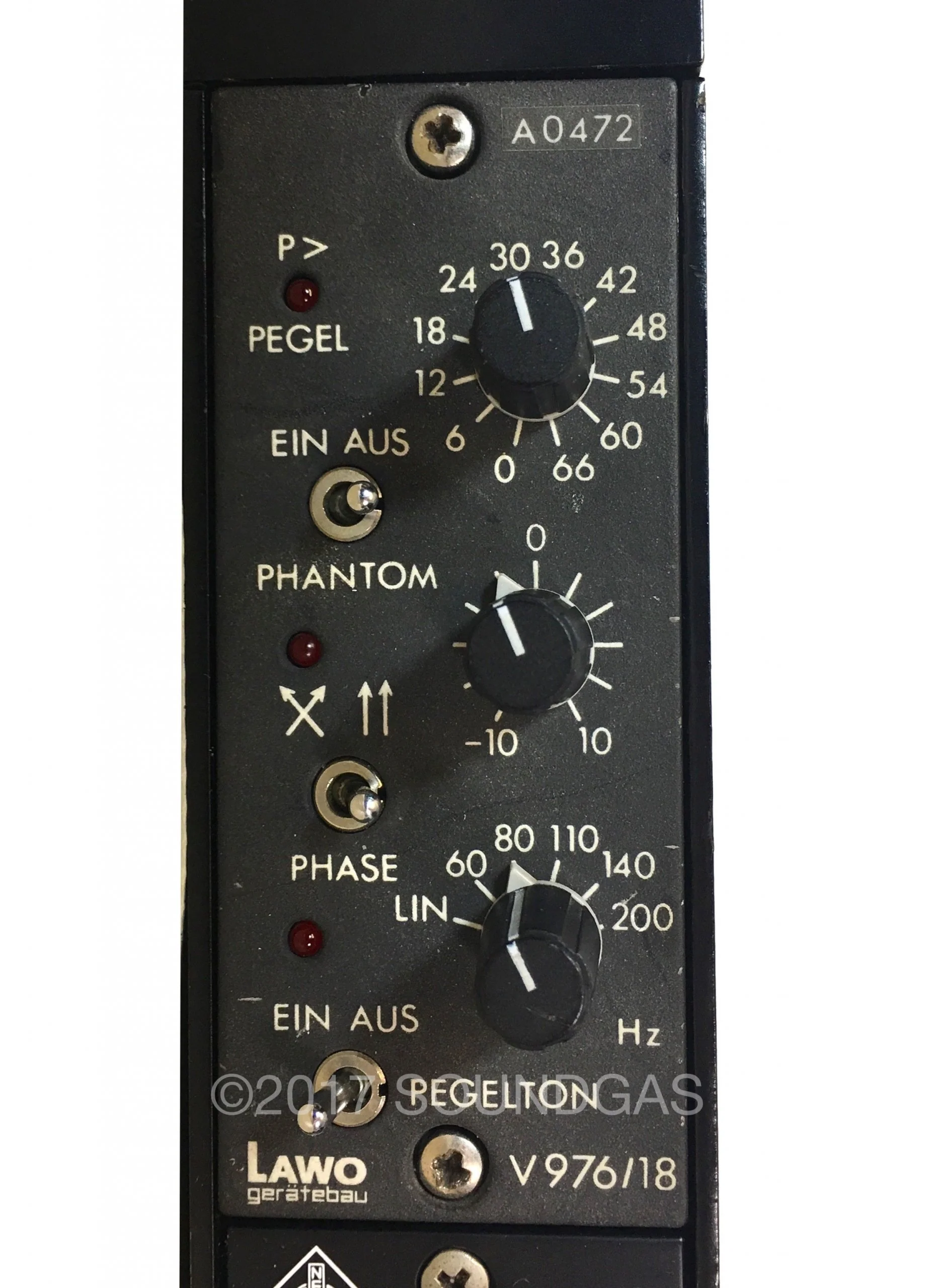 Vintage Tools Channel Strip - LAWO V976/18 Preamp + Neumann W491A EQ + NTP 179-160 Compressor - Image 3